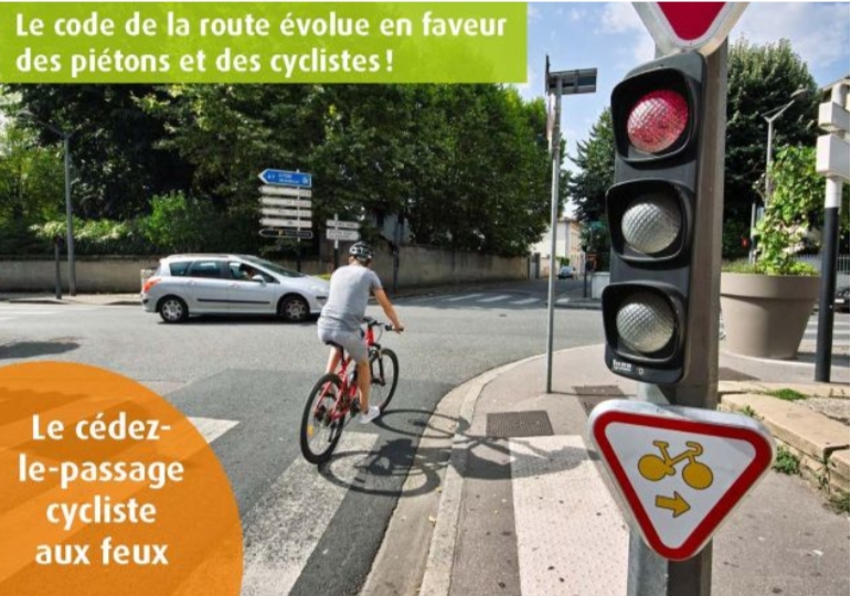 Nouveautés du code la route pour les cyclistes