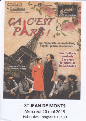 Spectacle « Ca c&rsquo;est Paris »