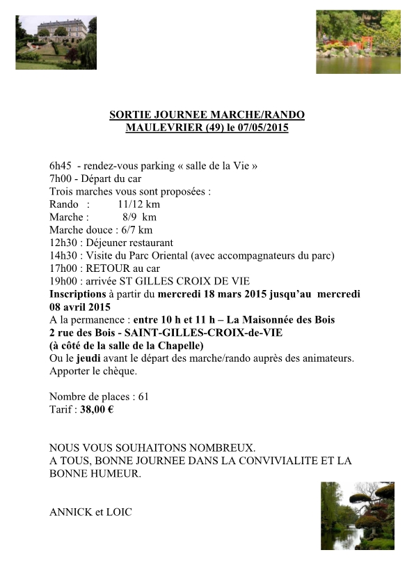 Marche rando à Maulévrier