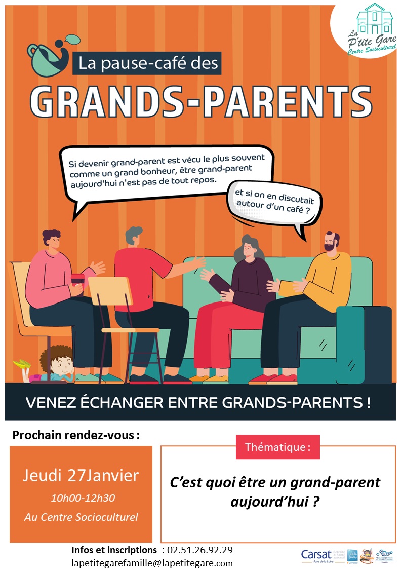 La pause café des grands-parents