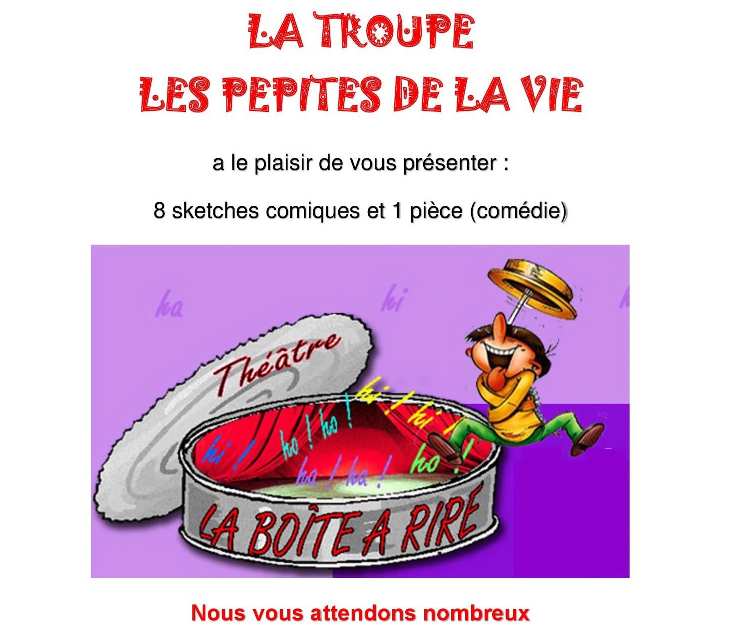 Théâtre : Les Pépites de la Vie