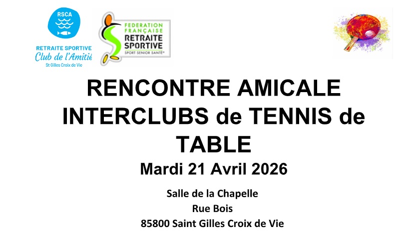 Interclubs Tennis de table 21 avril 2026